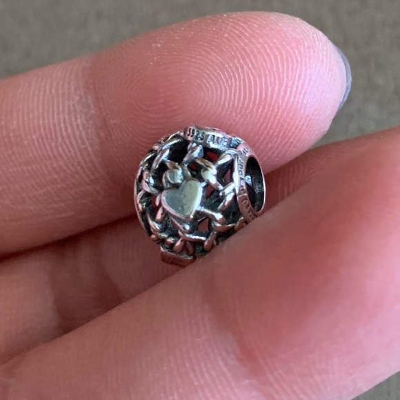 NWOT Openwork Chain Link Padlock Charm Sterling Silver 925 - Picture 7 of 15